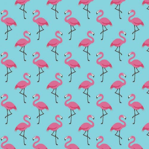 Tissu motif flamant rose Flamingo